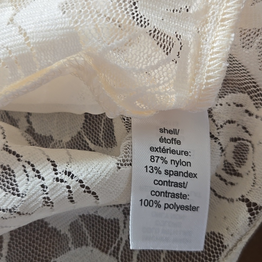 NWT Maurice's Cream Lace Sleeveless Peter Pan Collar Top Size Small - Picture 9 of 10